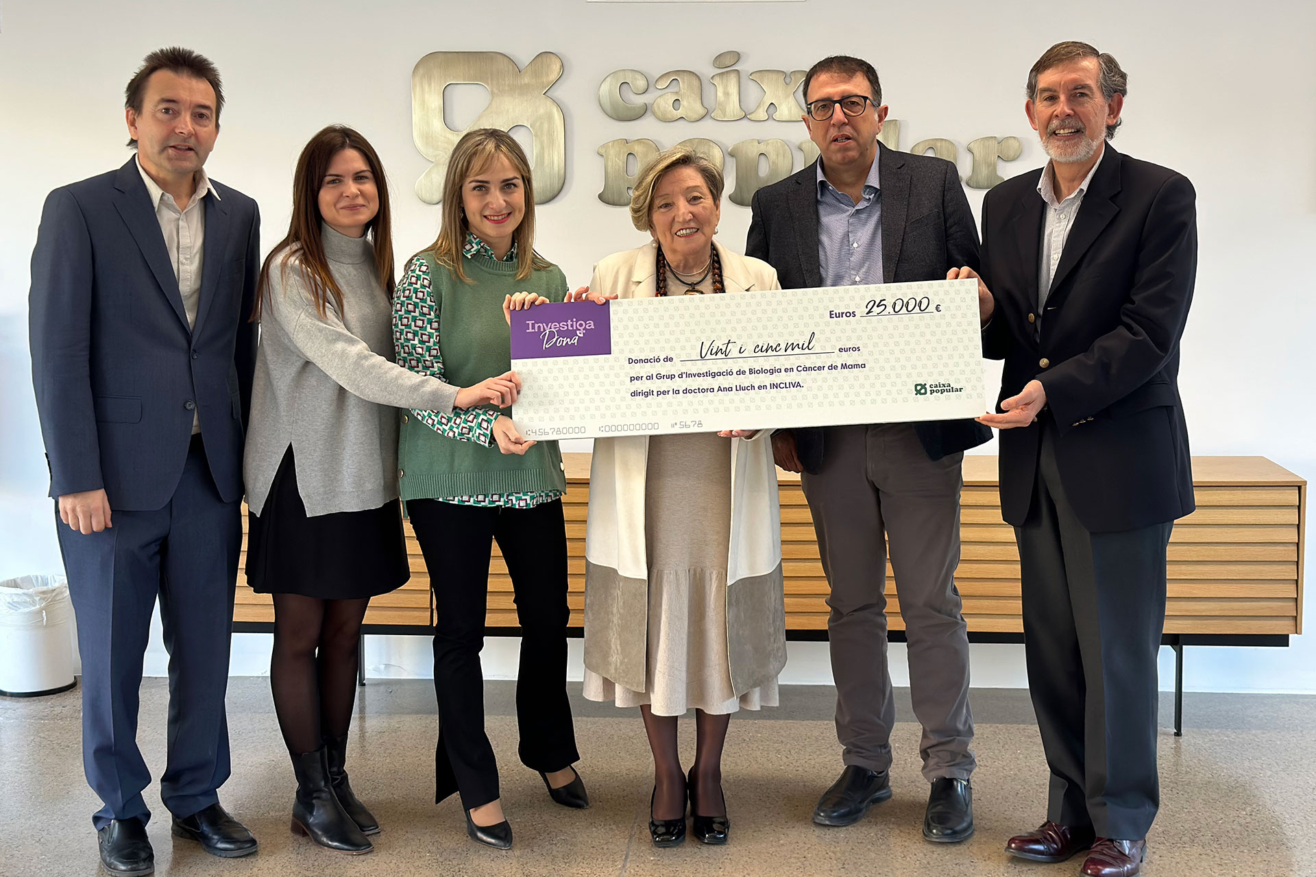 Donativo Caixa Popular cáncer mama